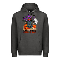 Charcoal Heather Boo heifer black angus Premium Hoodie - RanaPortraitStore