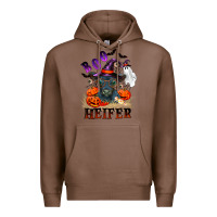 Chestnut Boo heifer black angus Premium Hoodie - RanaPortraitStore