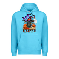 Ocean Blue Boo heifer black angus Premium Hoodie - RanaPortraitStore