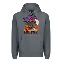 Rock Boo heifer black angus Premium Hoodie - RanaPortraitStore
