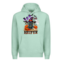 Seafoam Boo heifer black angus Premium Hoodie - RanaPortraitStore