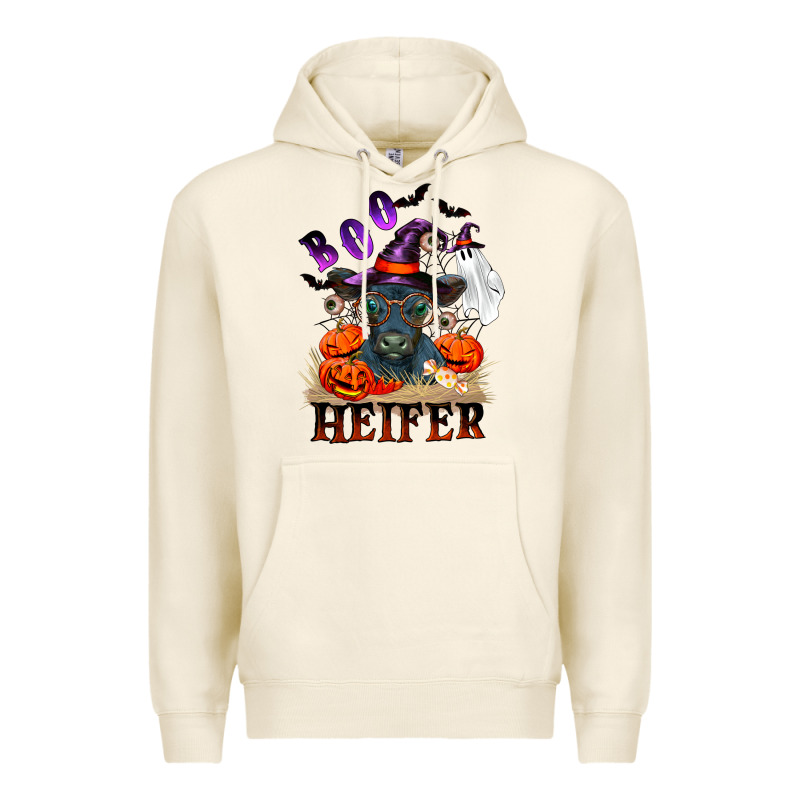 Boo Heifer Black Angus Premium Hoodie by RanaPortraitStore | Teevron