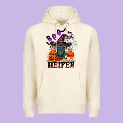 Boo Heifer Black Angus Premium Hoodie Designed By Ranaportraitstore