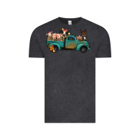 Vintage Black Farm Animals Truck Vintage Tee - Bettercallsaul