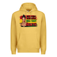 Antique Gold black history month black girl Premium Hoodie - FaDigitalArtStudio