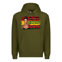 Army Green black history month black girl Premium Hoodie - FaDigitalArtStudio
