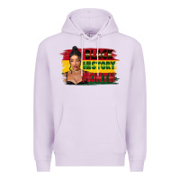 Lilac black history month black girl Premium Hoodie - FaDigitalArtStudio