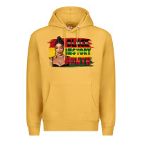 Mustard black history month black girl Premium Hoodie - FaDigitalArtStudio