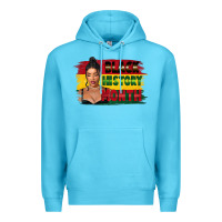 Ocean Blue black history month black girl Premium Hoodie - FaDigitalArtStudio