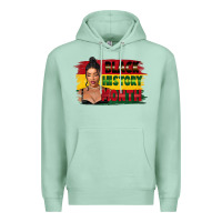 Seafoam black history month black girl Premium Hoodie - FaDigitalArtStudio