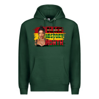Sports Green black history month black girl Premium Hoodie - FaDigitalArtStudio