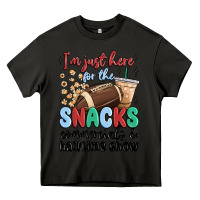 Asphalt im just here for the snacks commercials and  halftime show Heavy Core Tee - MaliasSmallBusiness