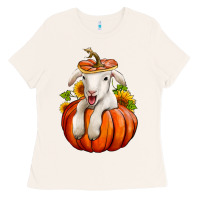 Bone fall pumpkin lamb nancy cooper Ladies Tee - NancyCooperArtShop