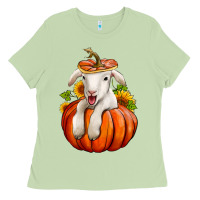 Matcha fall pumpkin lamb nancy cooper Ladies Tee - NancyCooperArtShop