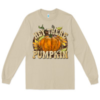 Mushroom Hey There Pumpkin Long Sleeve Tee - texasbilliewilder