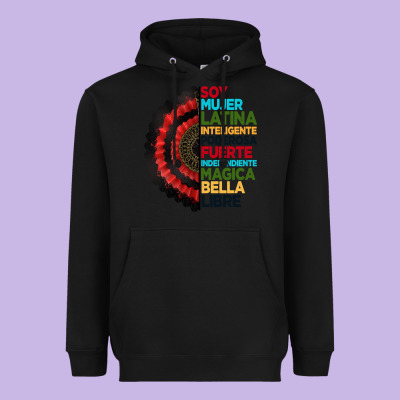 Hispanic Heritage Month Hand Fan Heavyweight Hoodie Designed By Bundleandbundleshop