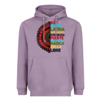 Lavender hispanic heritage month hand fan Heavyweight Hoodie - BundleAndBundleShop