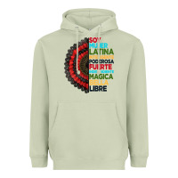 Matcha hispanic heritage month hand fan Heavyweight Hoodie - BundleAndBundleShop