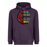 Plum hispanic heritage month hand fan Heavyweight Hoodie - BundleAndBundleShop