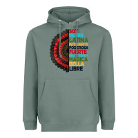 Sage hispanic heritage month hand fan Heavyweight Hoodie - BundleAndBundleShop