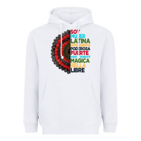 White hispanic heritage month hand fan Heavyweight Hoodie - BundleAndBundleShop