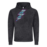 Vintage Black Purple Border Aztec Pattern Lightning Vintage Hoodie - Bettercallsaul