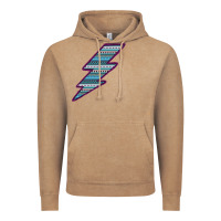 Vintage Coffee Purple Border Aztec Pattern Lightning Vintage Hoodie - Bettercallsaul