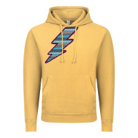 Vintage Mustard Purple Border Aztec Pattern Lightning Vintage Hoodie - Bettercallsaul