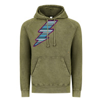Vintage Olive Purple Border Aztec Pattern Lightning Vintage Hoodie - Bettercallsaul