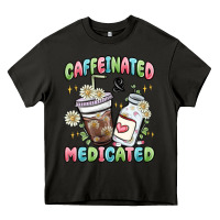 Asphalt caffeinated and medicated Heavy Core Tee - MaliasSmallBusiness