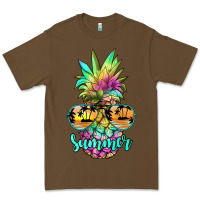 Cacao tie dye pineapple, summer Premium Tee - JahusDesignShop