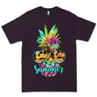 Plum tie dye pineapple, summer Premium Tee - JahusDesignShop