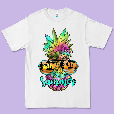 Tie Dye Pineapple, Summer Premium Tee Designed By Jahusdesignshop