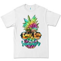 White tie dye pineapple, summer Premium Tee - JahusDesignShop