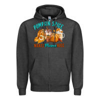 Charcoal Heather Pumpkin Spice Make Mama Nice Zipper Hoodie - FaDigitalArtStudio