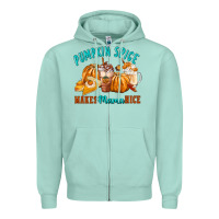Seafoam Pumpkin Spice Make Mama Nice Zipper Hoodie - FaDigitalArtStudio
