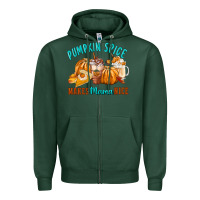 Sports Green Pumpkin Spice Make Mama Nice Zipper Hoodie - FaDigitalArtStudio