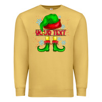 Antique Gold Elf Your Text Premium Sweatshirt - CowhideDigitalArt
