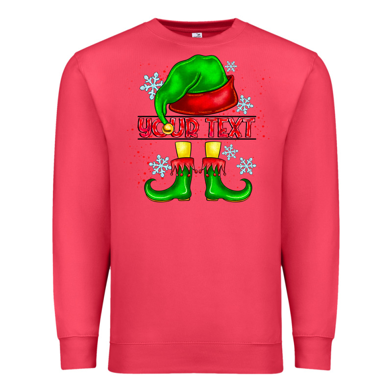 Elf Your Text Premium Sweatshirt by CowhideDigitalArt | Teevron