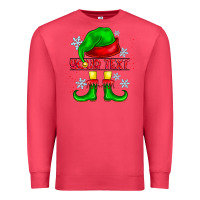 Cardinal Elf Your Text Premium Sweatshirt - CowhideDigitalArt