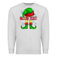 Dove Grey Elf Your Text Premium Sweatshirt - CowhideDigitalArt
