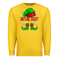 Lemon Elf Your Text Premium Sweatshirt - CowhideDigitalArt