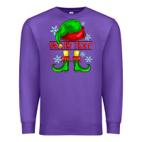 Purple Elf Your Text Premium Sweatshirt - CowhideDigitalArt