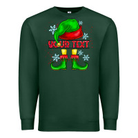 Sports Green Elf Your Text Premium Sweatshirt - CowhideDigitalArt