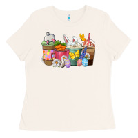 Bone Easter coffee cups Ladies Tee - NancyCooperArtShop