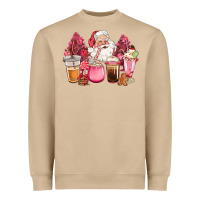 Mushroom pink christmas pink tree santa coffe cups Heavyweight Sweatshirt - CowGirlArtShop