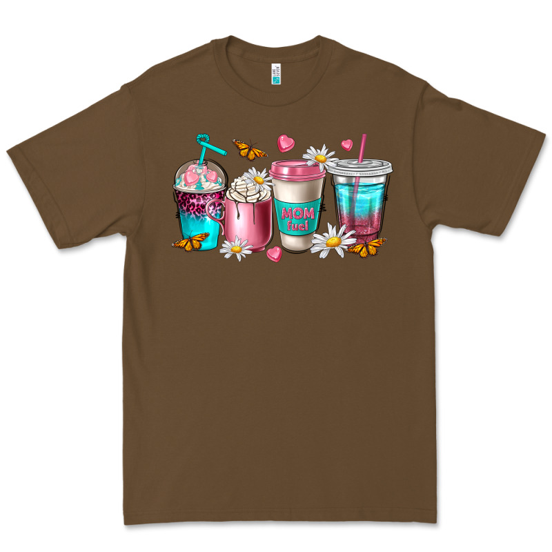 Mom Fuel Coffee Cups Premium Tee by NancyCooperArtShop | Teevron