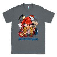 Charcoal Heather secretary life gnome Classic Tee - BarkalooDesign