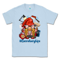 Dusty Blue secretary life gnome Classic Tee - BarkalooDesign