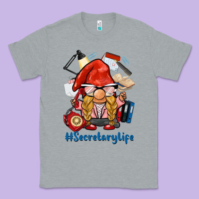 Secretary Life Gnome Classic Tee Designed By Barkaloodesign